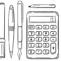 Pencil-Pen-Calculator-Array-blog-square-200x200
