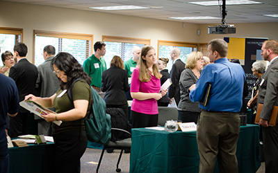 Students at Small Firm Career Fair